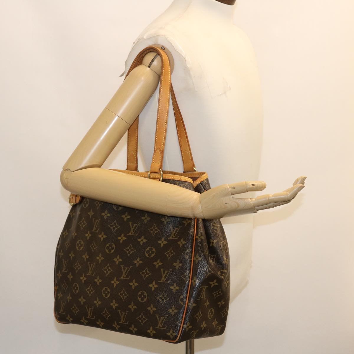 LOUIS VUITTON Monogram Batignolles Vertical Tote Bag M51153 LV Auth ro274