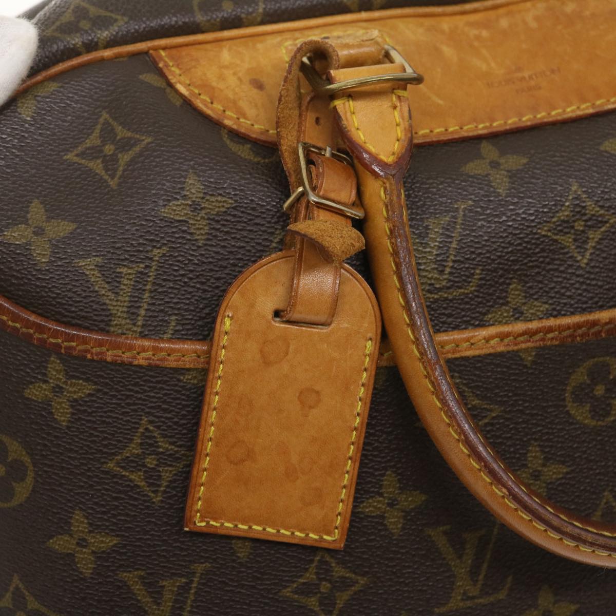 LOUIS VUITTON Monogram Deauville Hand Bag M47270 LV Auth ro276