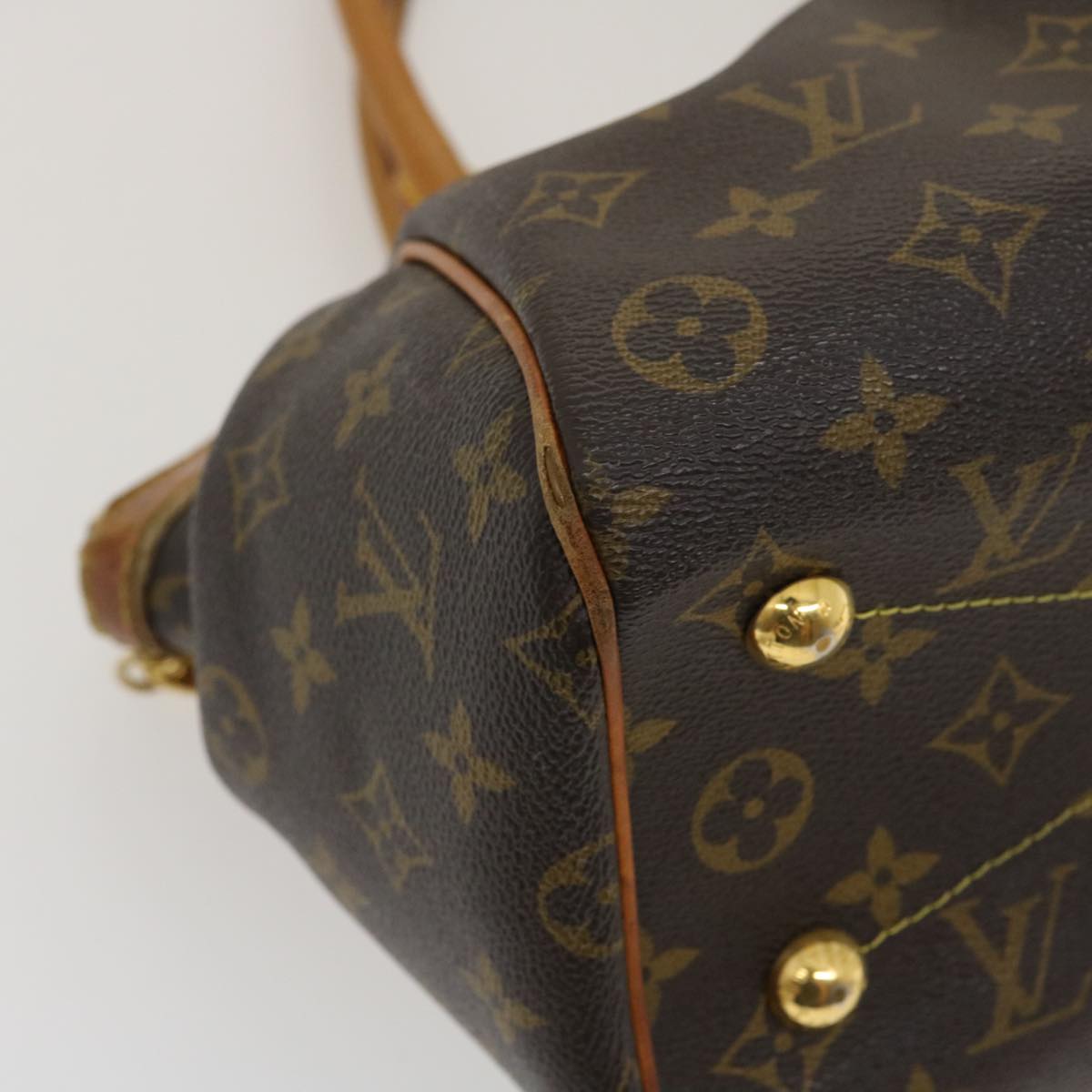 LOUIS VUITTON Monogram Tivori PM Hand Bag M40143 LV Auth ro313