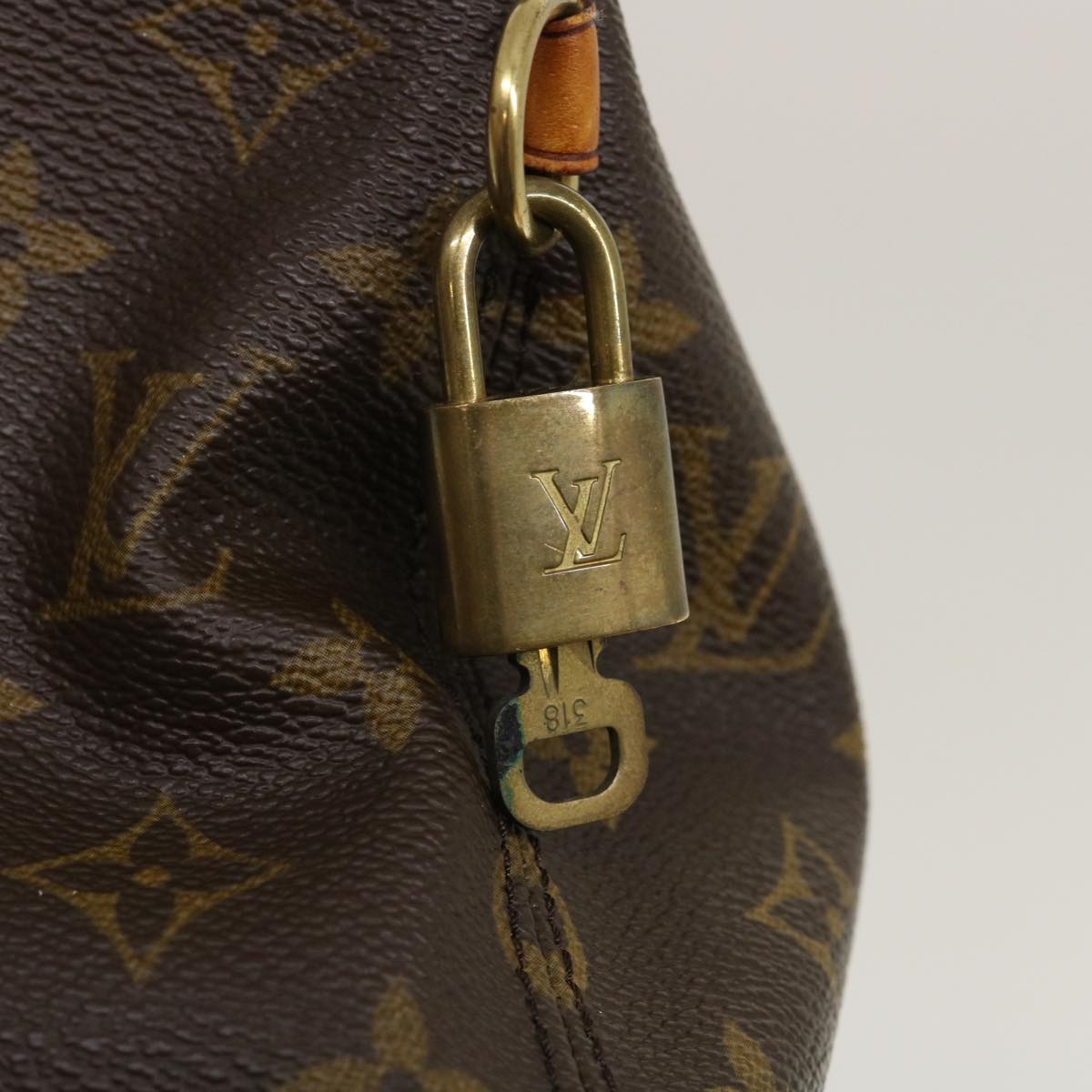 LOUIS VUITTON Monogram Lockit Horizontal Hand Bag M40104 LV Auth ro317