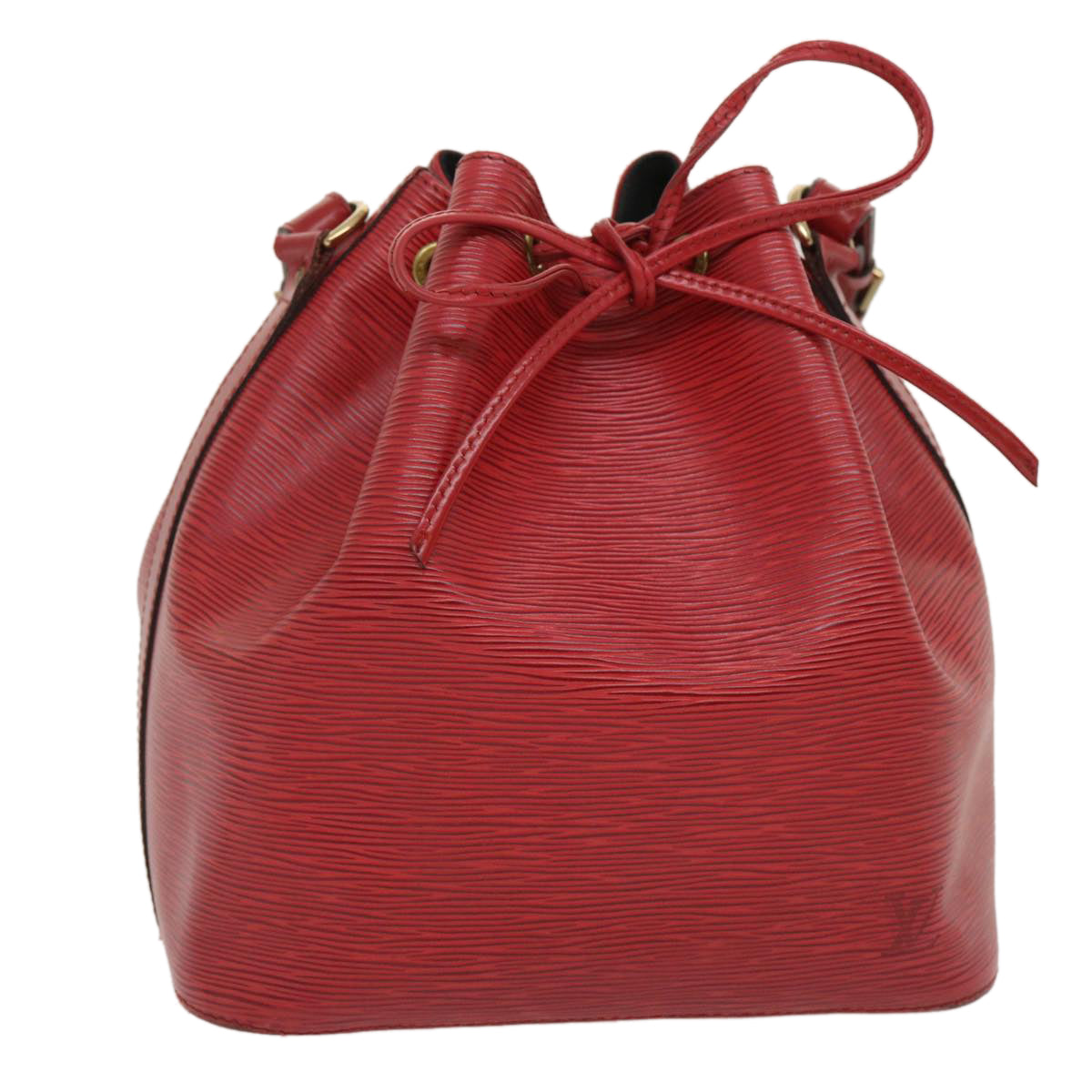 LOUIS VUITTON Epi Petit Noe Shoulder Bag Red M44107 LV Auth ro354