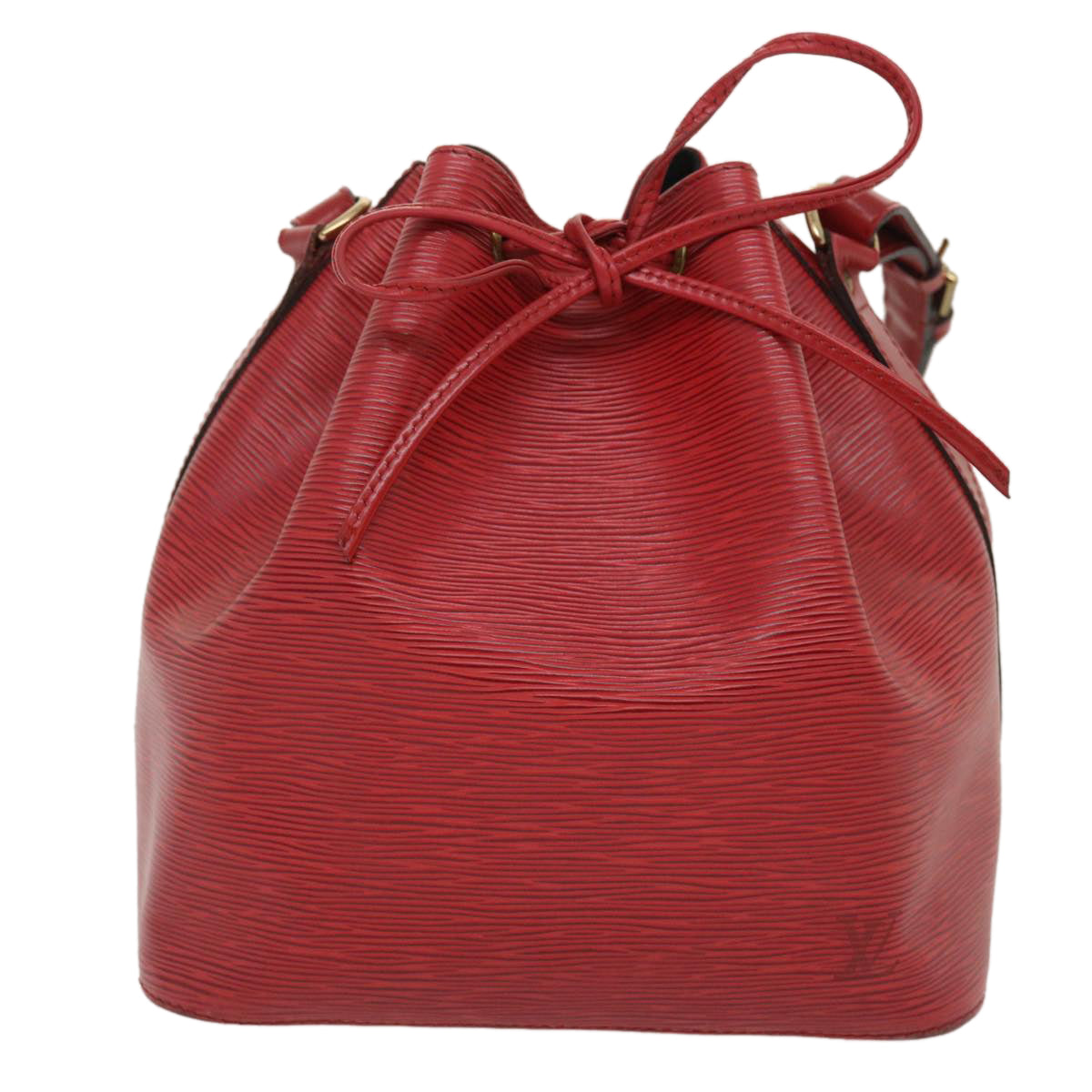 LOUIS VUITTON Epi Petit Noe Shoulder Bag Red M44107 LV Auth ro354