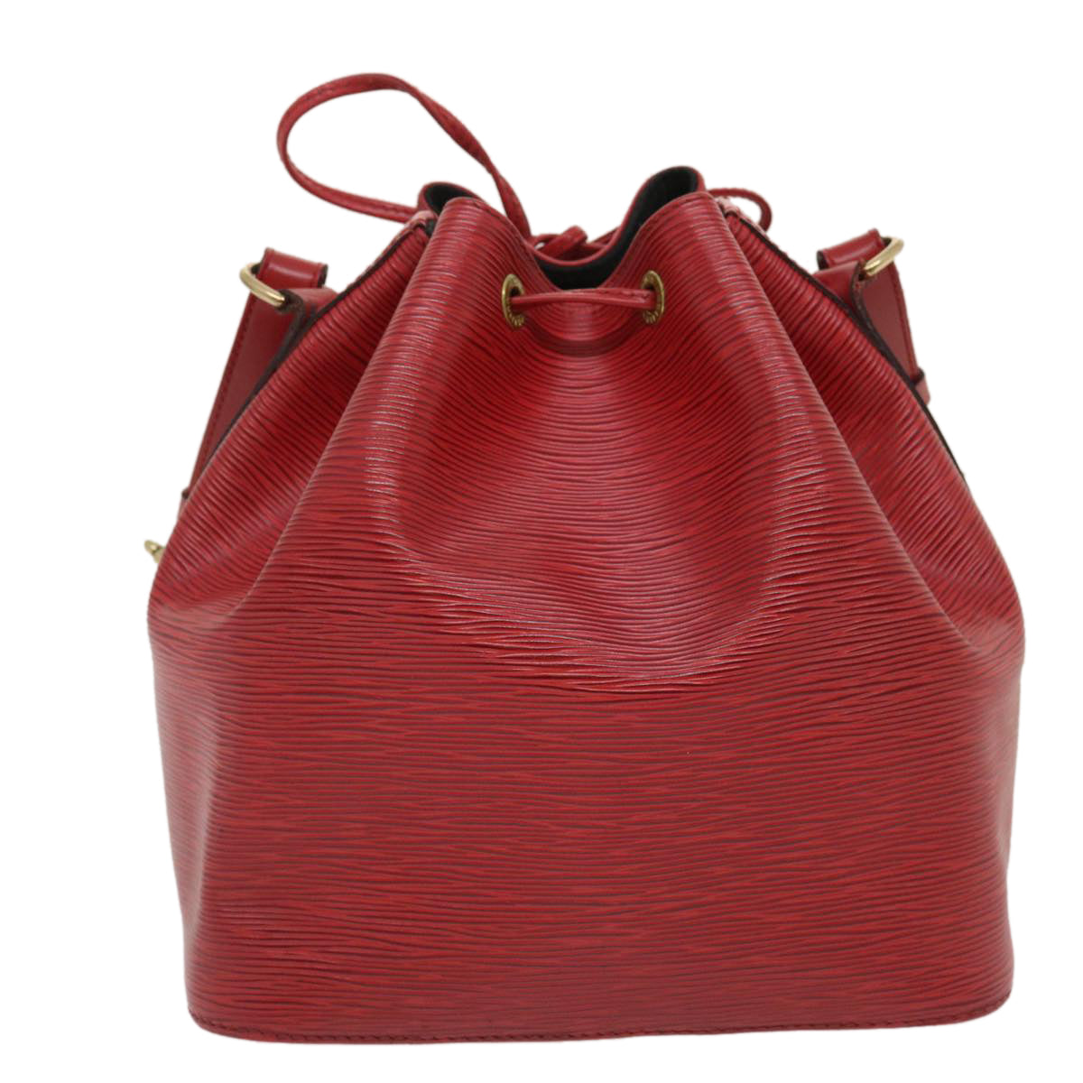 LOUIS VUITTON Epi Petit Noe Shoulder Bag Red M44107 LV Auth ro354