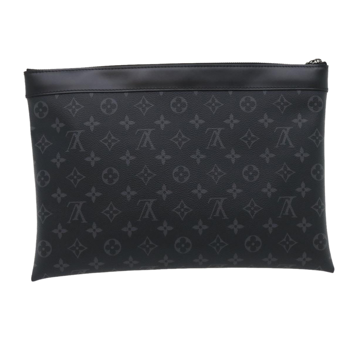 LOUIS VUITTON Monogram Eclipse Pochette Discovery Clutch Bag M62291 Auth ro361 - 0