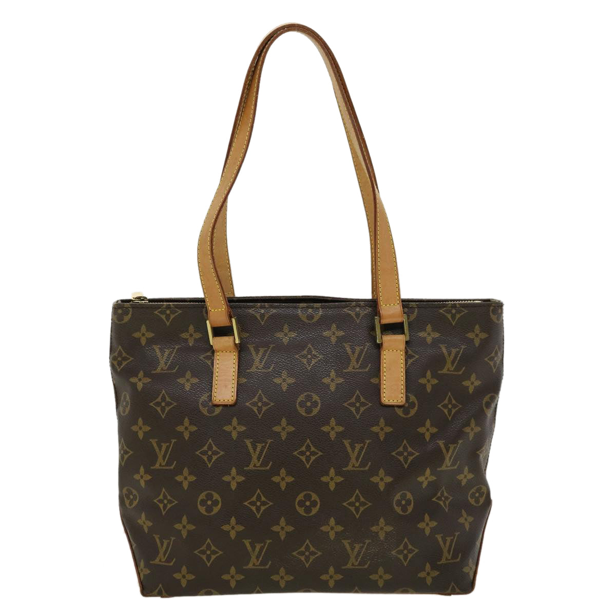 LOUIS VUITTON Monogram Cabas Piano Tote Bag M51148 LV Auth ro383