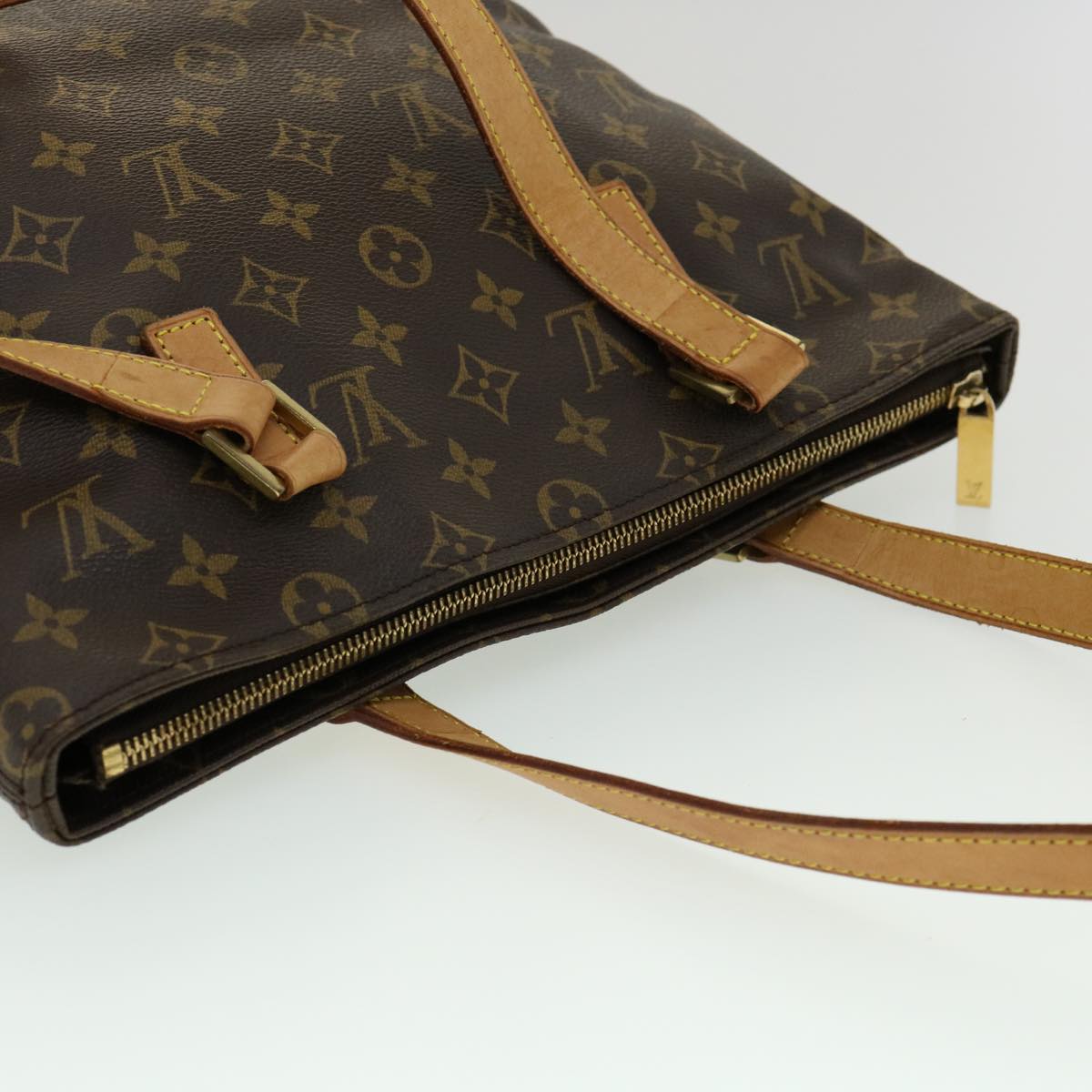 LOUIS VUITTON Monogram Cabas Piano Tote Bag M51148 LV Auth ro383