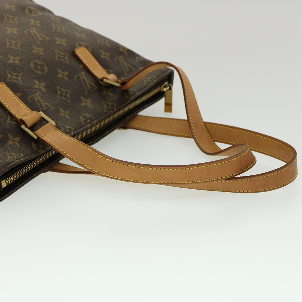 LOUIS VUITTON Monogram Cabas Piano Tote Bag M51148 LV Auth ro383