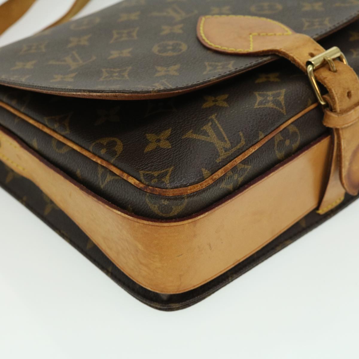 LOUIS VUITTON Monogram Cartouchiere GM Shoulder Bag Vintage M51252 LV Auth ro390