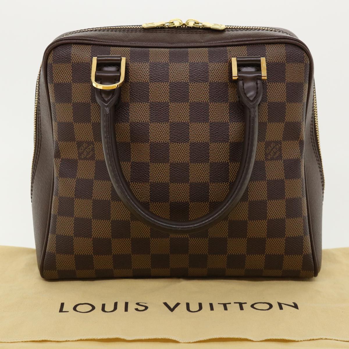 LOUIS VUITTON Damier Ebene Brera Hand Bag N51150 LV Auth ro414