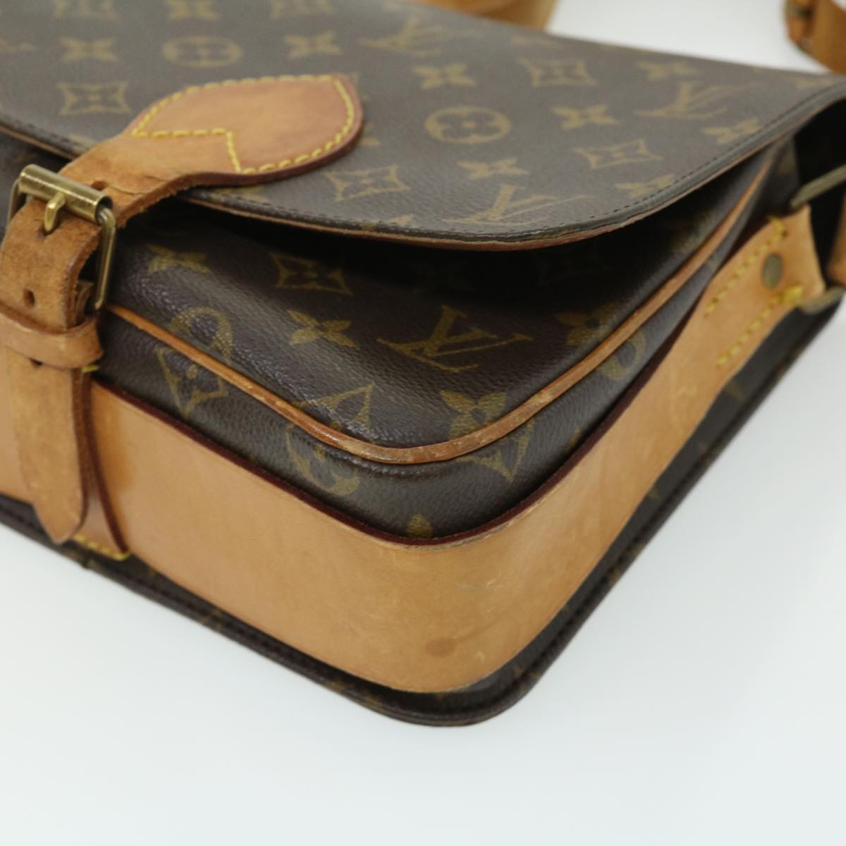 LOUIS VUITTON Monogram Cartouchiere MM Shoulder Bag M51253 LV Auth ro420