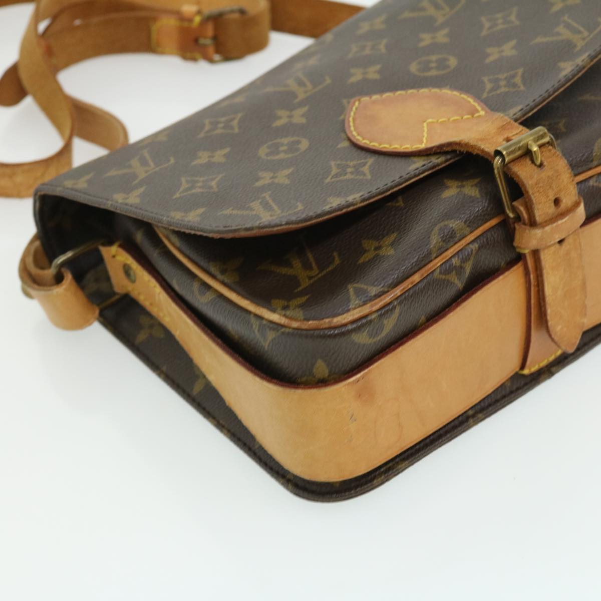 LOUIS VUITTON Monogram Cartouchiere MM Shoulder Bag M51253 LV Auth ro420