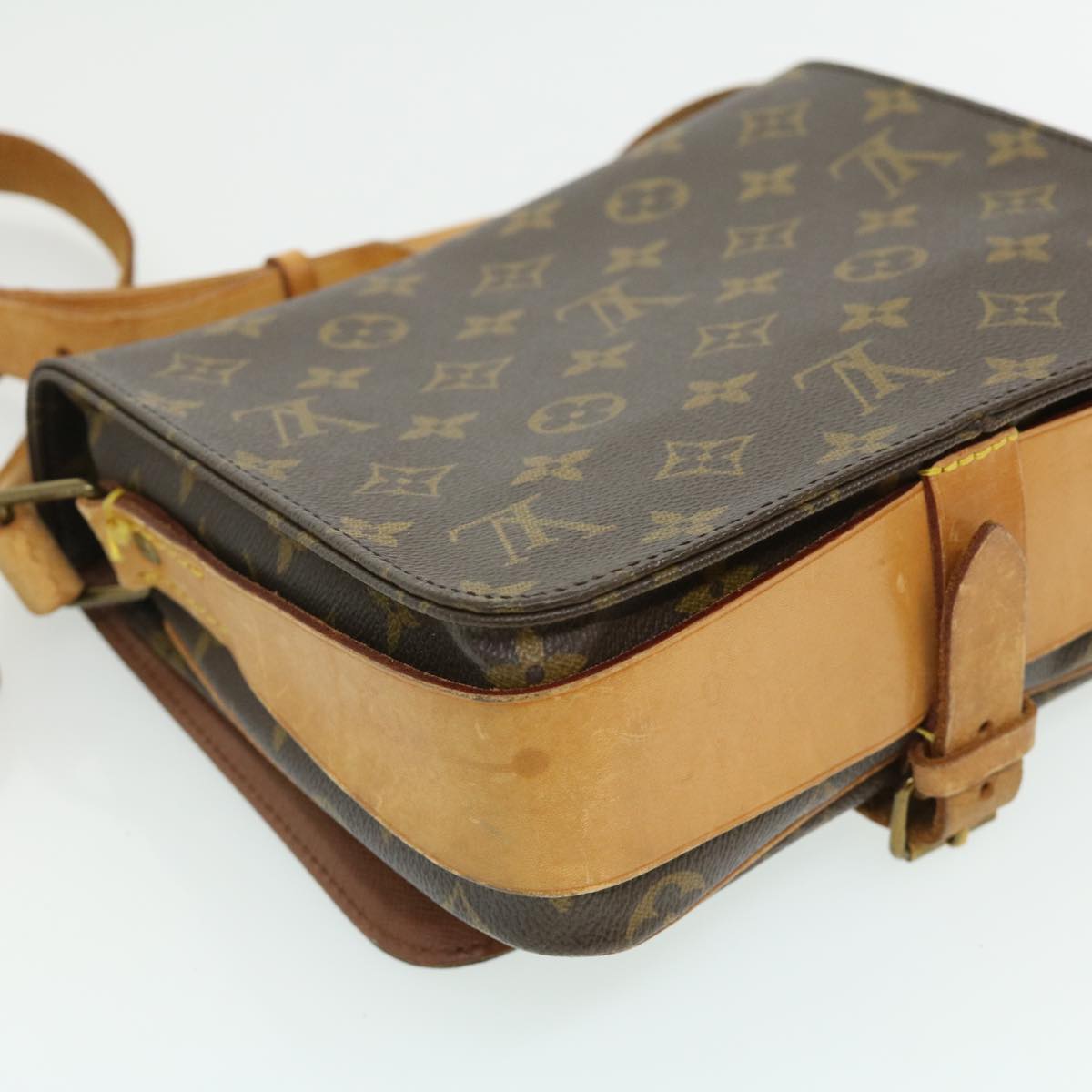 LOUIS VUITTON Monogram Cartouchiere MM Shoulder Bag M51253 LV Auth ro420