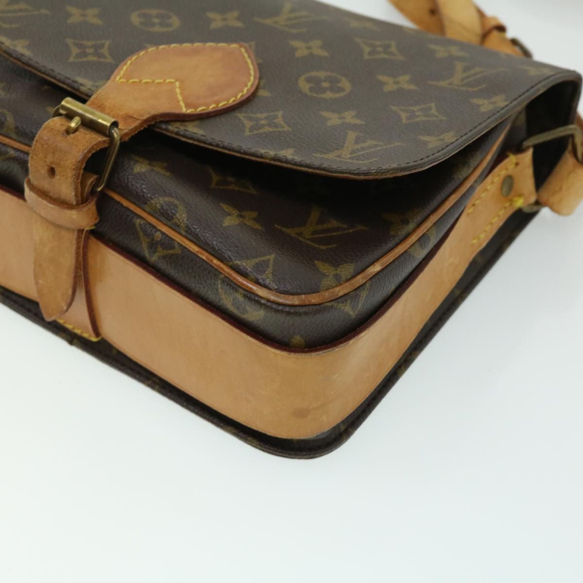 LOUIS VUITTON Monogram Cartouchiere MM Shoulder Bag M51253 LV Auth ro420