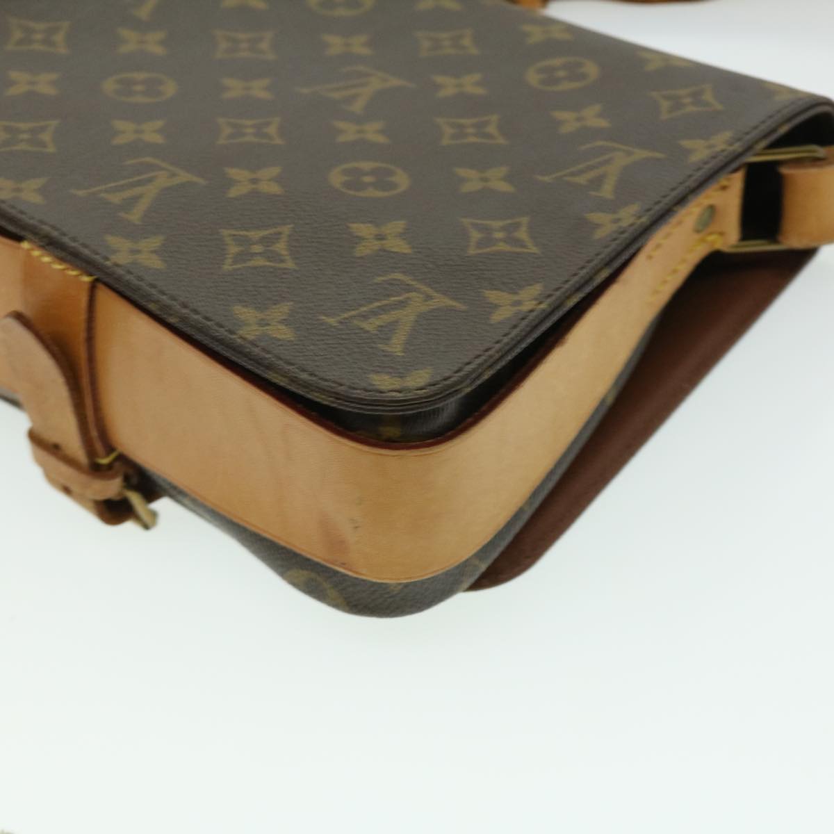 LOUIS VUITTON Monogram Cartouchiere MM Shoulder Bag M51253 LV Auth ro420