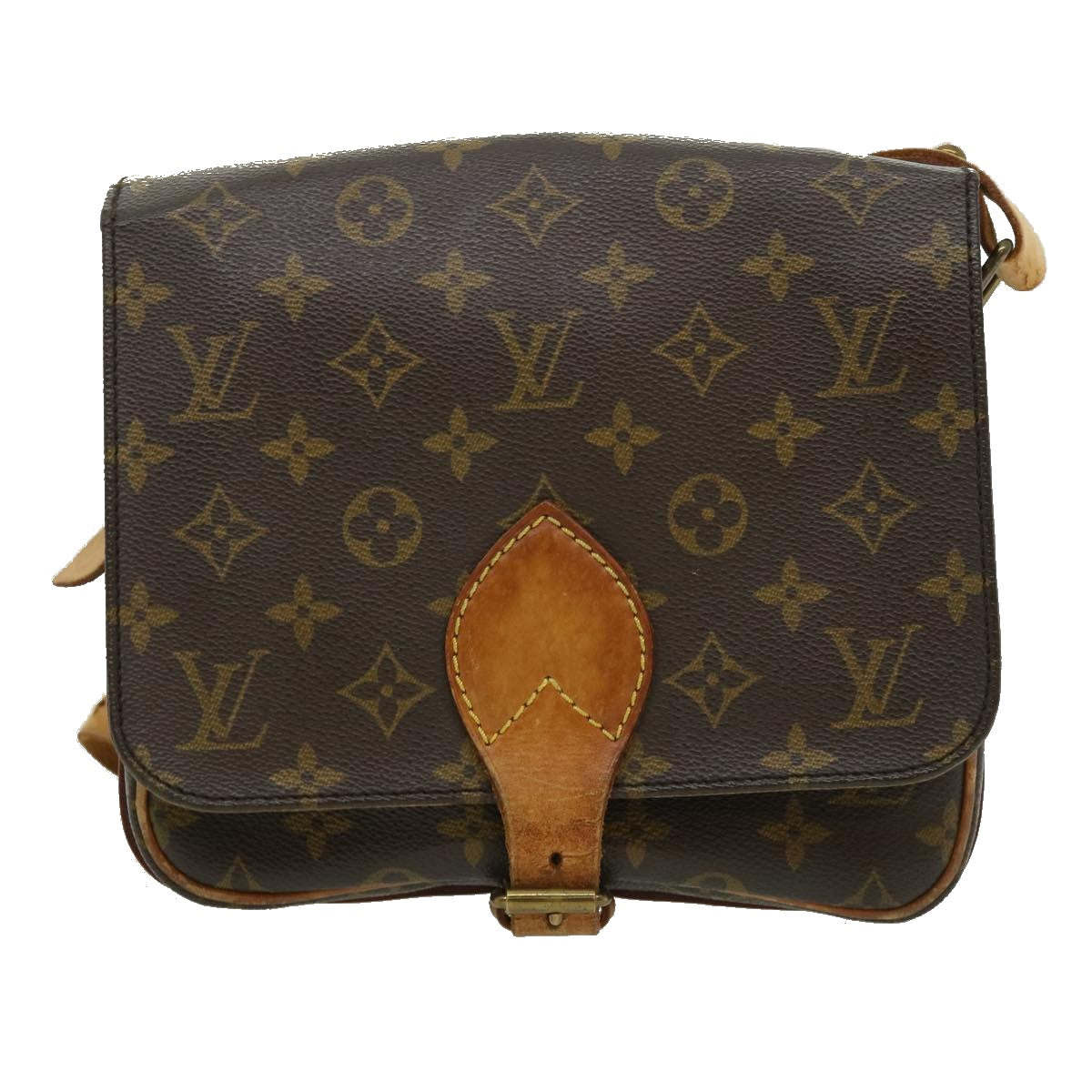 LOUIS VUITTON Monogram Cartouchiere MM Shoulder Bag M51253 LV Auth ro420