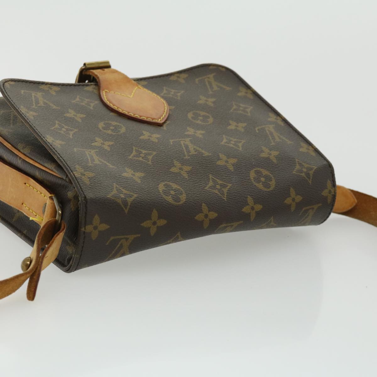 LOUIS VUITTON Monogram Cartouchiere MM Shoulder Bag M51253 LV Auth ro420