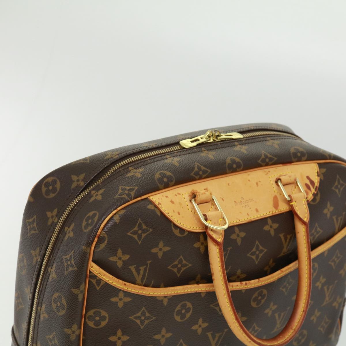 LOUIS VUITTON Monogram Deauville Hand Bag M47270 LV Auth ro475