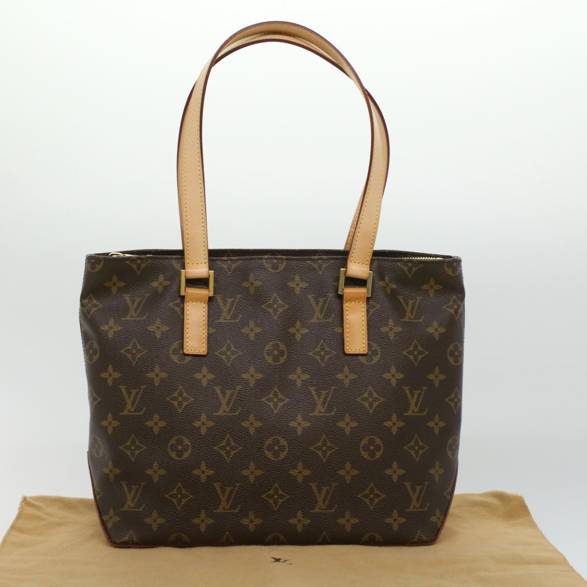 LOUIS VUITTON Monogram Cabas Piano Tote Bag M51148 LV Auth ro502