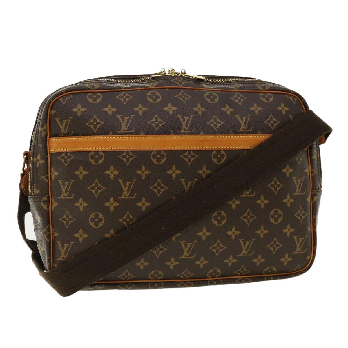 LOUIS VUITTON Monogram Reporter GM Shoulder Bag M45252 LV Auth ro503