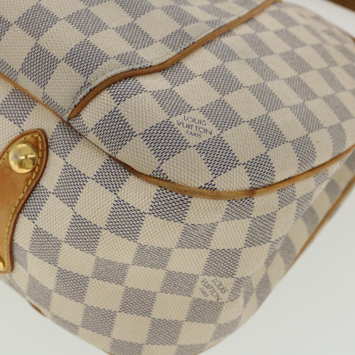 LOUIS VUITTON Damier Azur Galliera PM Shoulder Bag N55215 LV Auth ro514