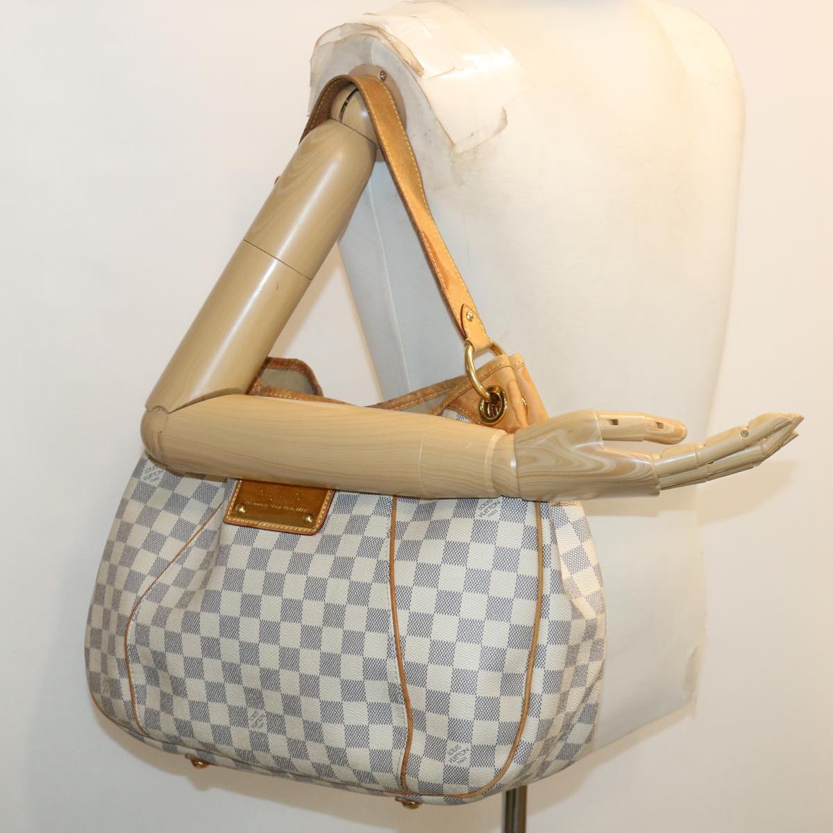 LOUIS VUITTON Damier Azur Galliera PM Shoulder Bag N55215 LV Auth ro514