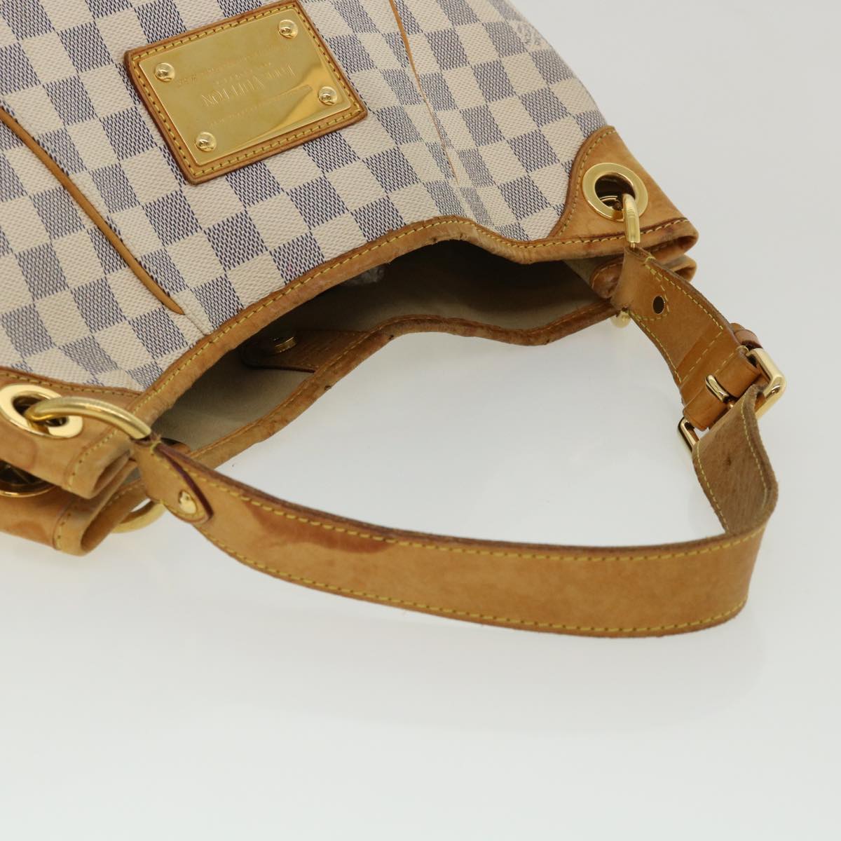 LOUIS VUITTON Damier Azur Galliera PM Shoulder Bag N55215 LV Auth ro514