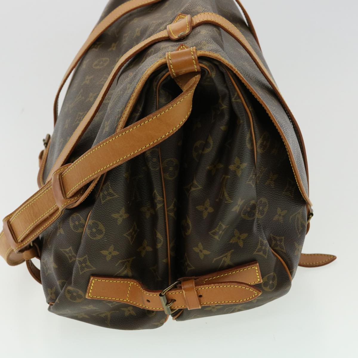 LOUIS VUITTON Monogram Saumur 43 Shoulder Bag M42252 LV Auth ro614