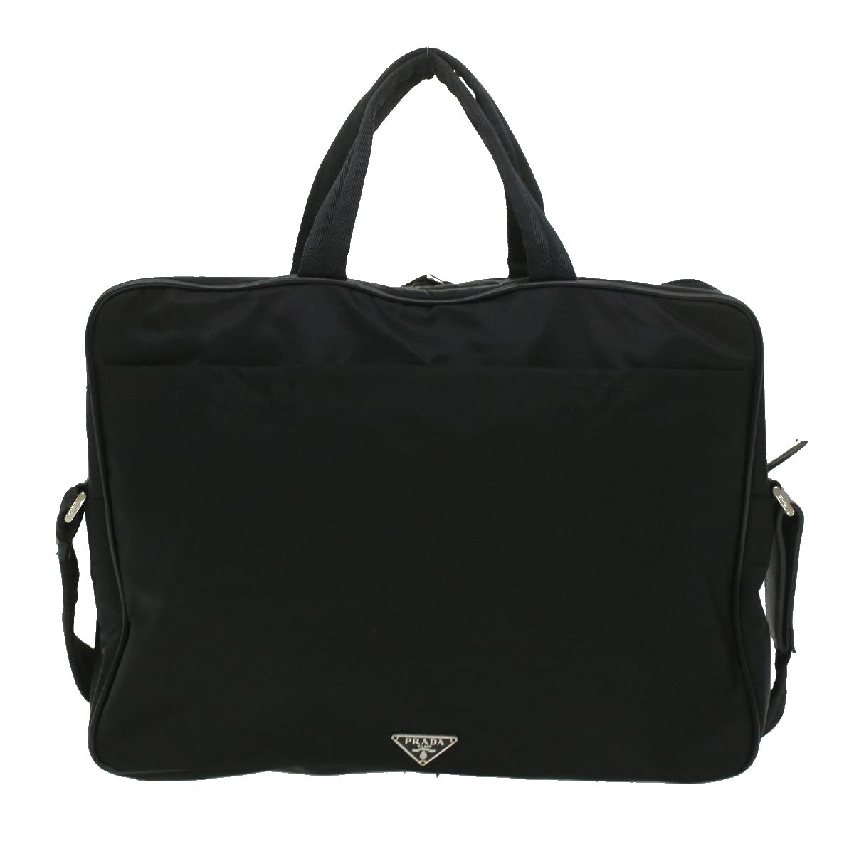 PRADA Hand Bag Nylon Black Auth ro617