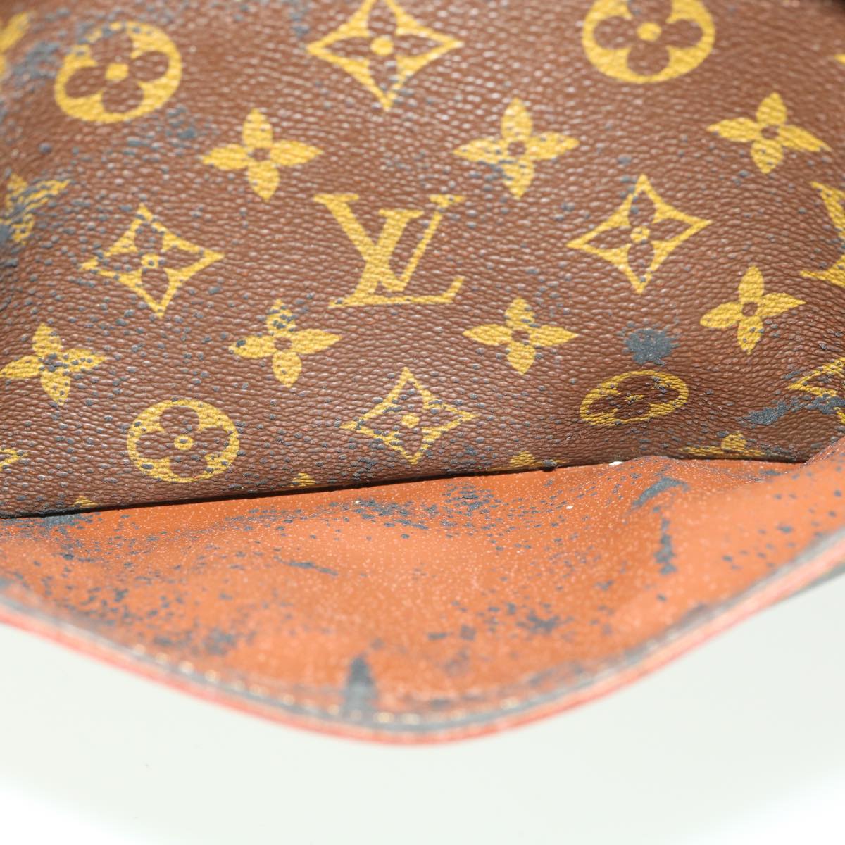 LOUIS VUITTON Monogram Compiegne 28 Clutch Bag M51845 LV Auth ro646