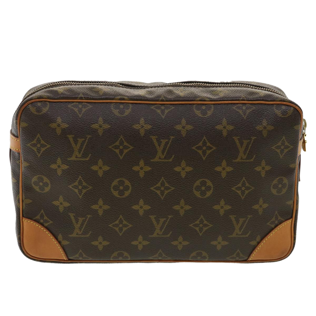 LOUIS VUITTON Monogram Compiegne 28 Clutch Bag M51845 LV Auth ro646 - 0