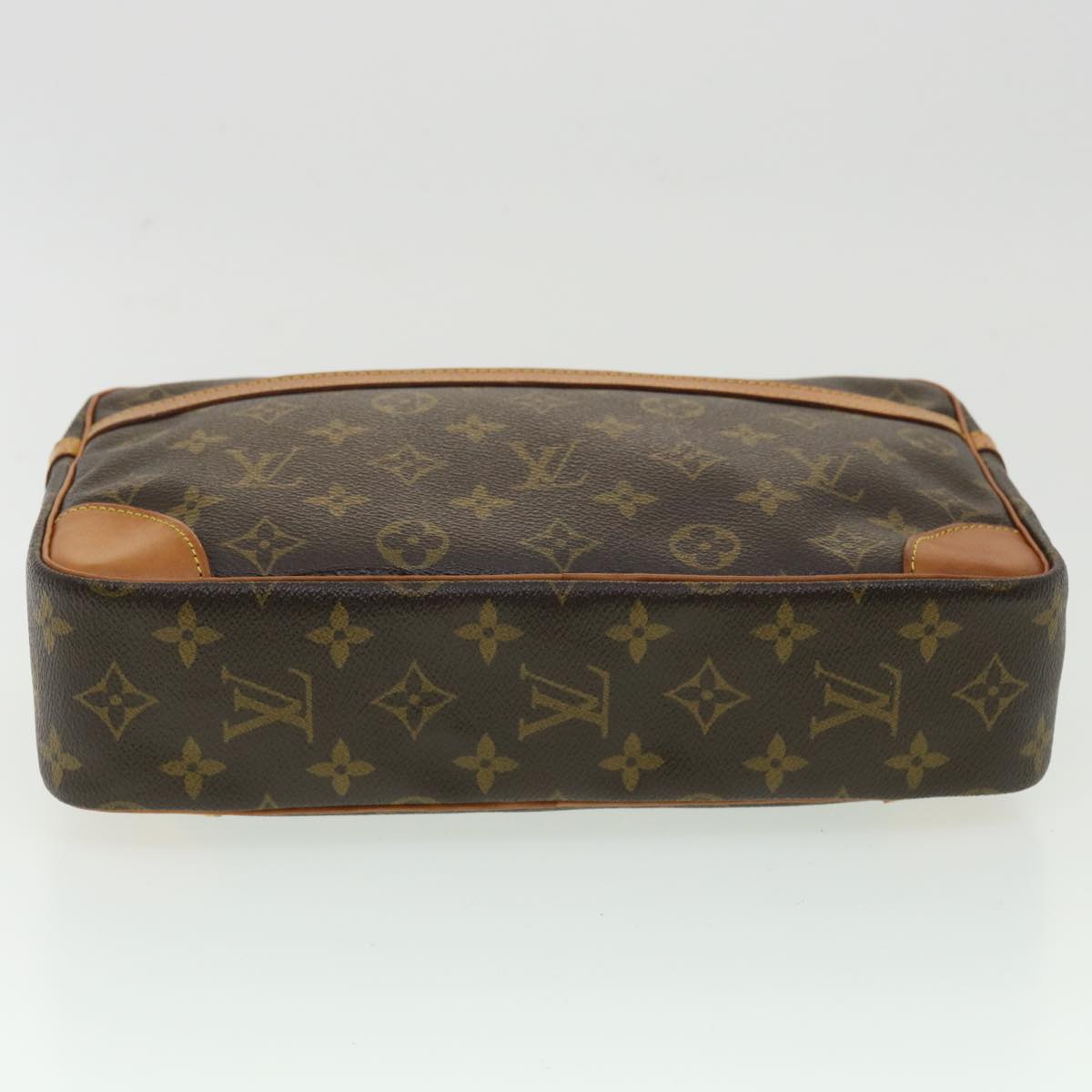 LOUIS VUITTON Monogram Compiegne 28 Clutch Bag M51845 LV Auth ro646