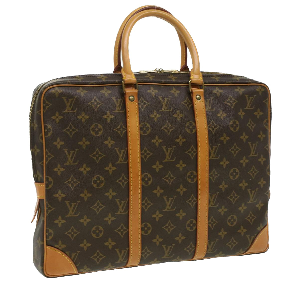 LOUIS VUITTON Monogram Porte Documents Voyage Business Bag M52005 LV Auth ro667