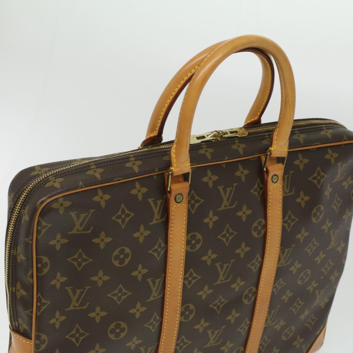 LOUIS VUITTON Monogram Porte Documents Voyage Business Bag M52005 LV Auth ro667