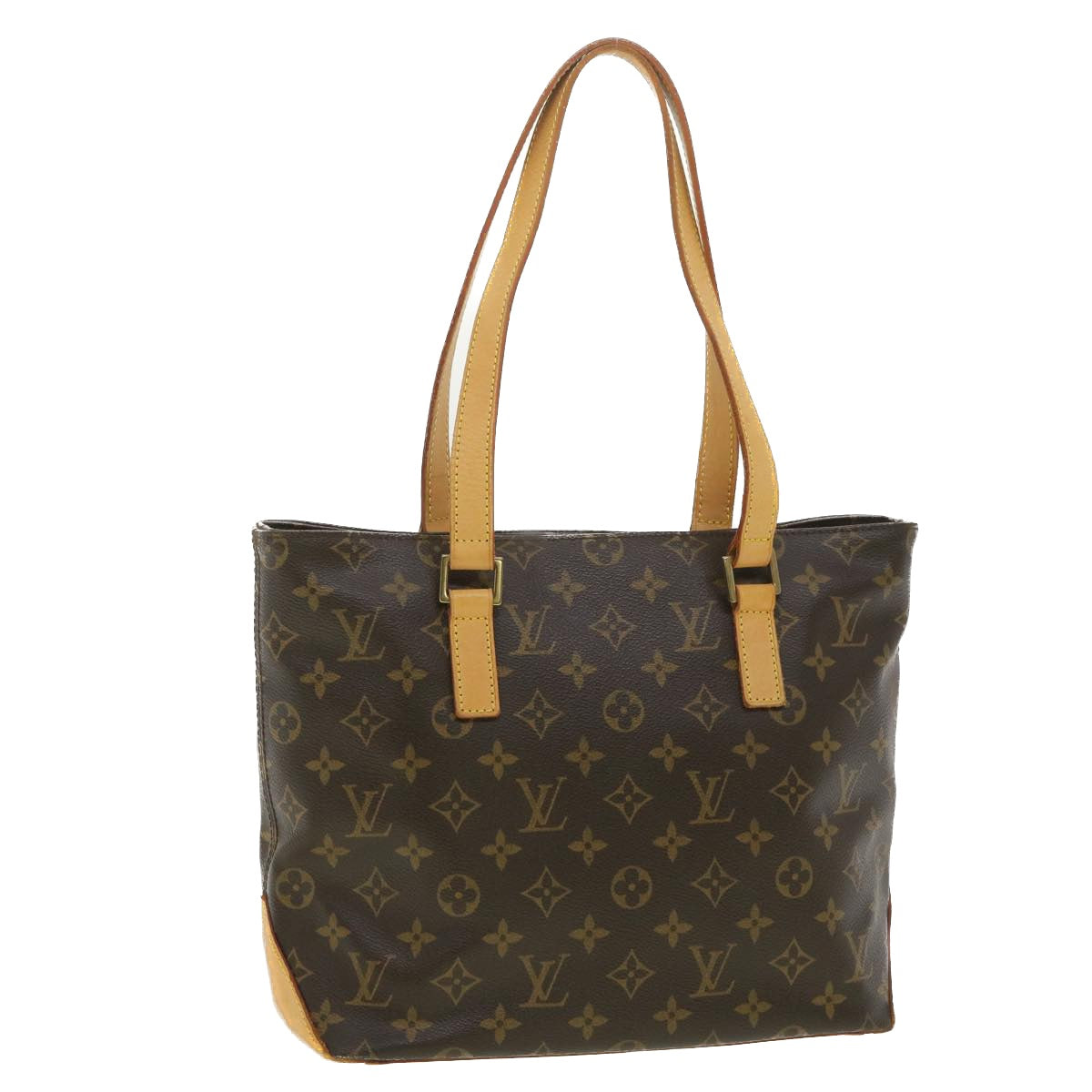 LOUIS VUITTON Monogram Cabas Piano Tote Bag M51148 LV Auth ro710