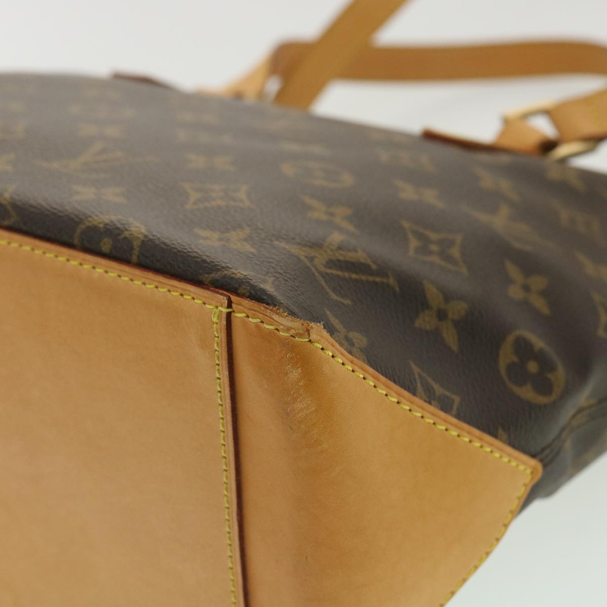 LOUIS VUITTON Monogram Cabas Piano Tote Bag M51148 LV Auth ro710