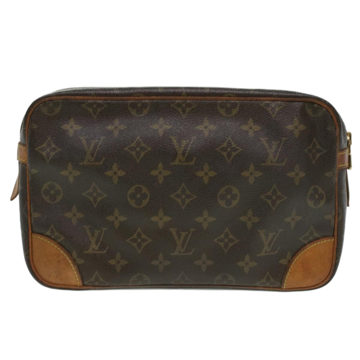 LOUIS VUITTON Monogram Compiegne 28 Clutch Bag M51845 LV Auth ro731 - 0