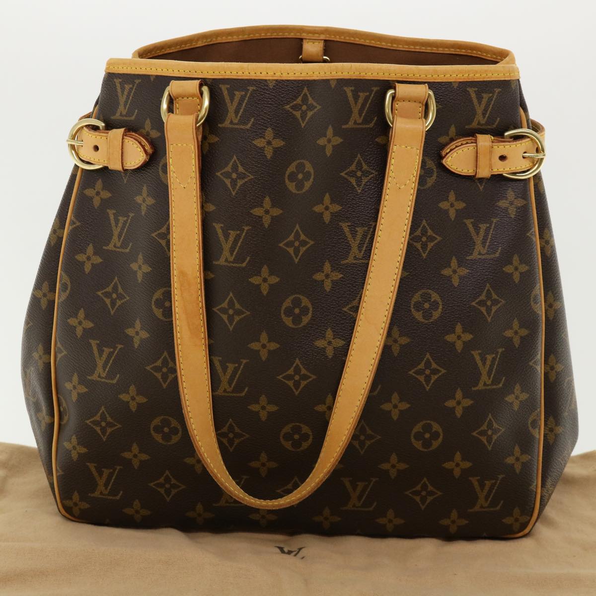 LOUIS VUITTON Monogram Batignolles Vertical Tote Bag M51153 LV Auth ro771