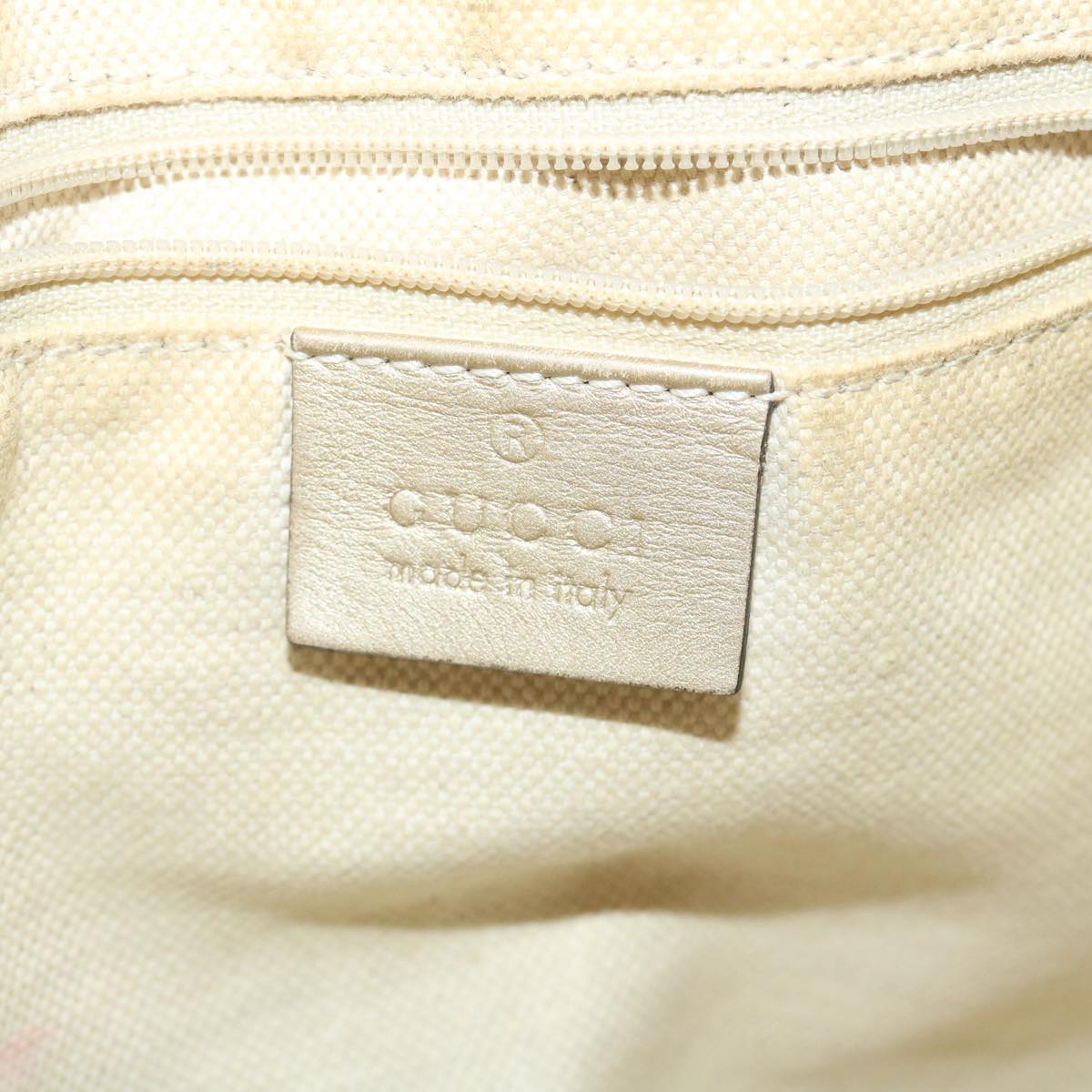 GUCCI GG Canvas Shoulder Bag Beige 247902 Auth ro787