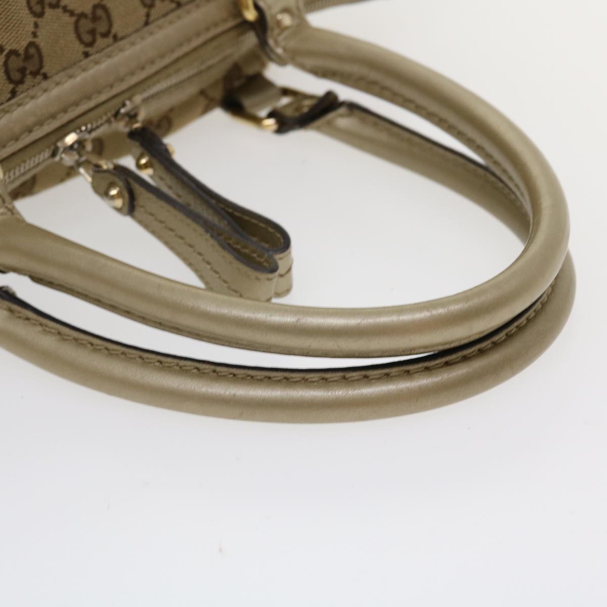 GUCCI GG Canvas Shoulder Bag Beige 247902 Auth ro787