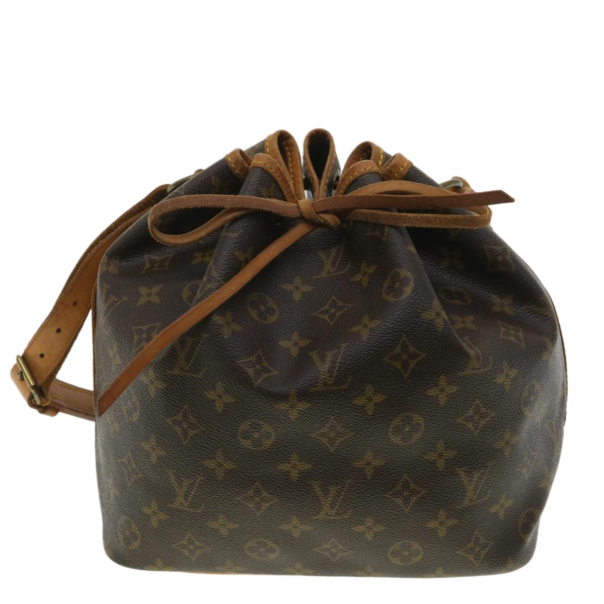 LOUIS VUITTON Monogram Petit Noe Shoulder Bag M42226 LV Auth ro798