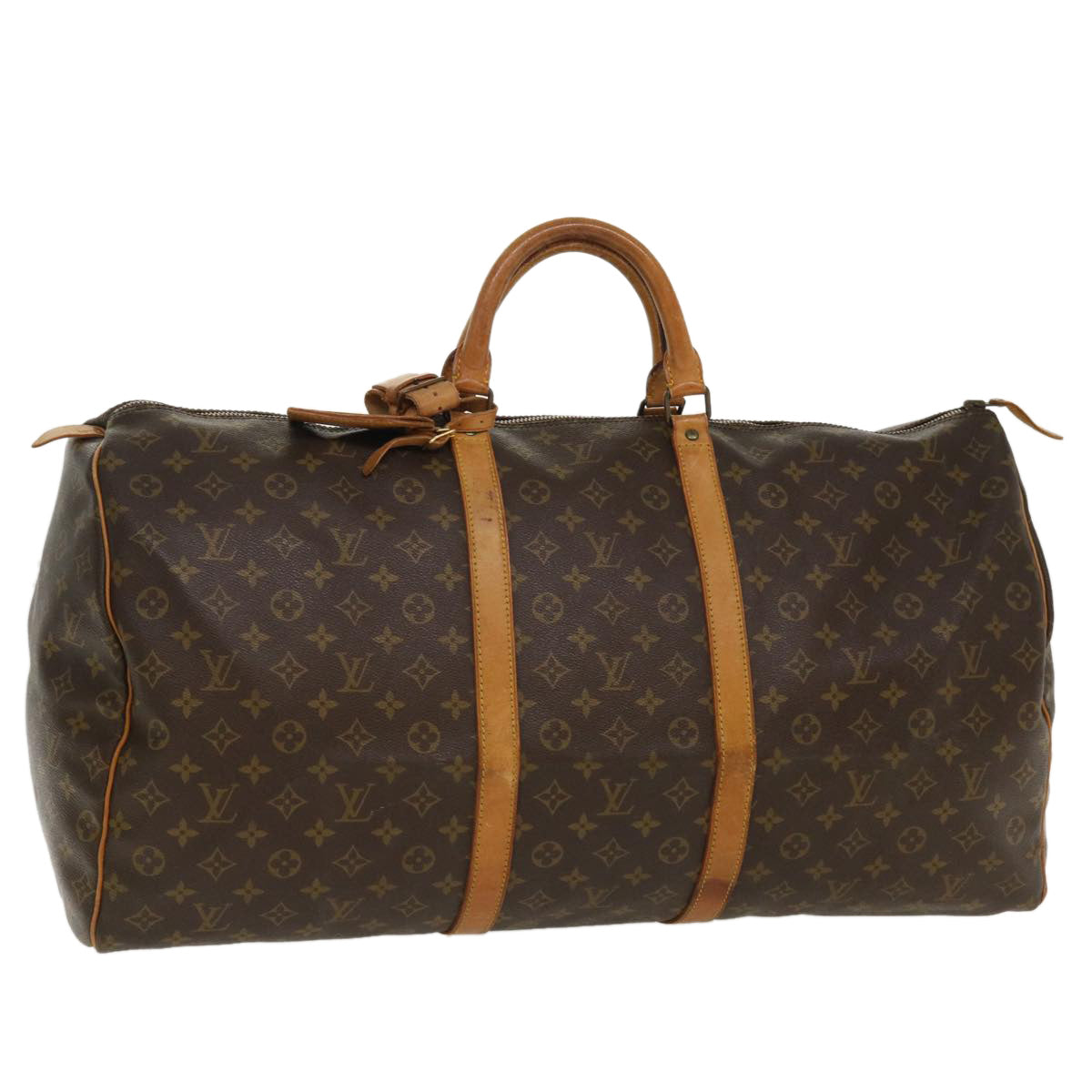 LOUIS VUITTON Monogram Keepall 60 Boston Bag Vintage M41422 LV Auth ro829