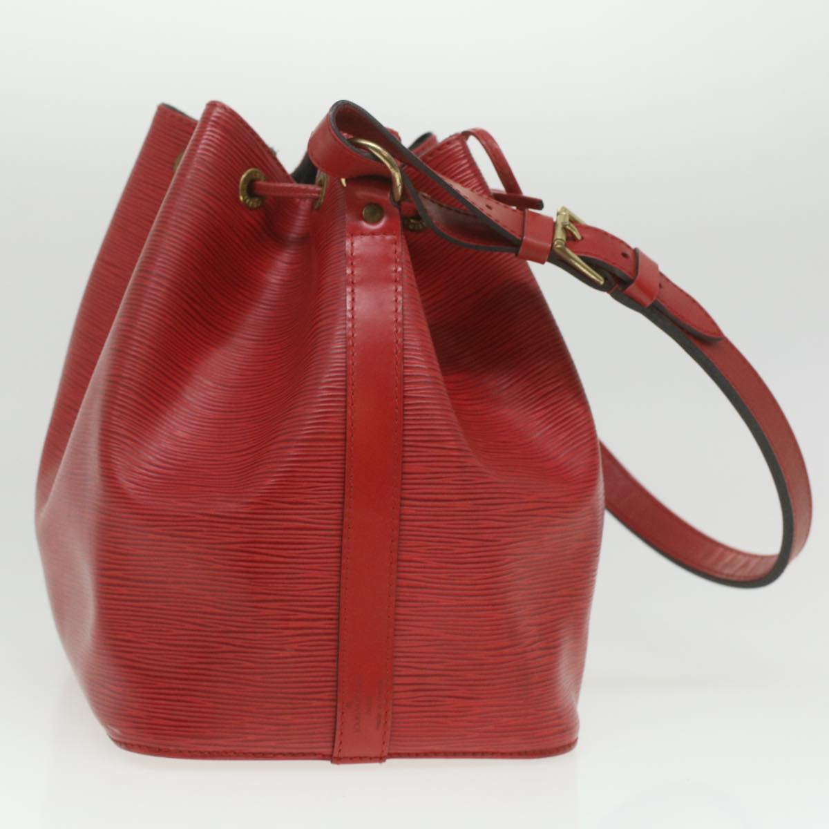 LOUIS VUITTON Epi Petit Noe Shoulder Bag Red M44107 LV Auth ro832