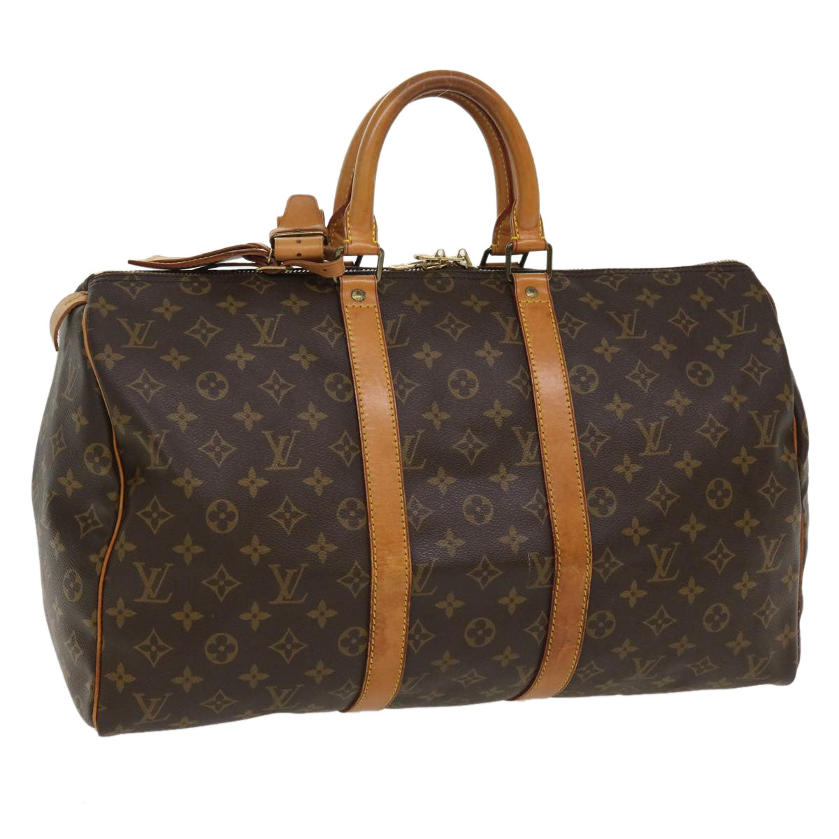 LOUIS VUITTON Monogram Keepall 45 Boston Bag M41428 LV Auth ro833