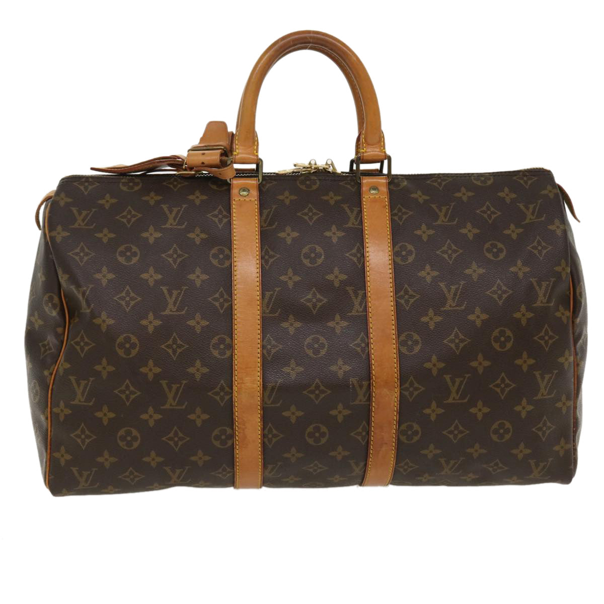 LOUIS VUITTON Monogram Keepall 45 Boston Bag M41428 LV Auth ro833