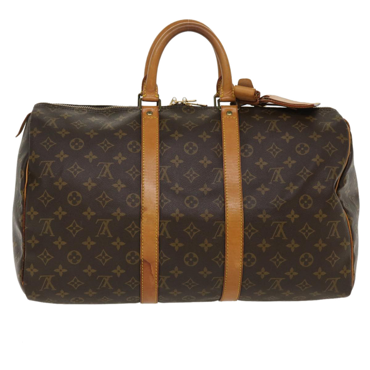 LOUIS VUITTON Monogram Keepall 45 Boston Bag M41428 LV Auth ro833