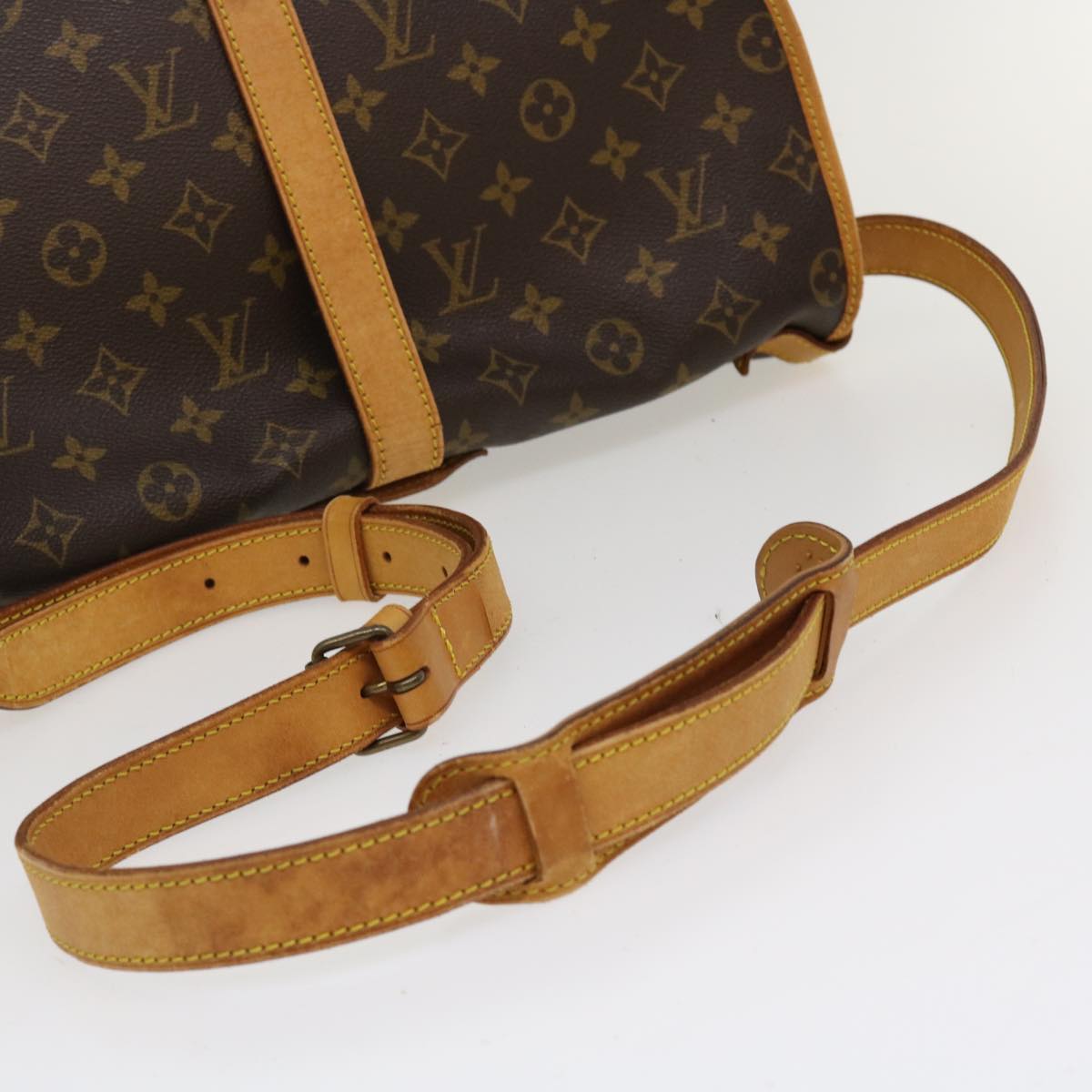 LOUIS VUITTON Monogram Saumur 35 Shoulder Bag M42254 LV Auth ro844