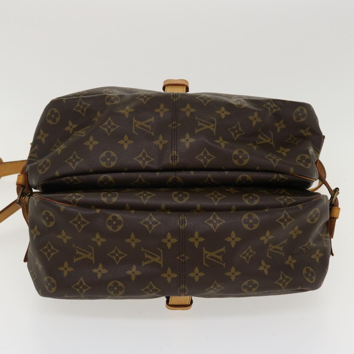 LOUIS VUITTON Monogram Saumur 35 Shoulder Bag M42254 LV Auth ro844