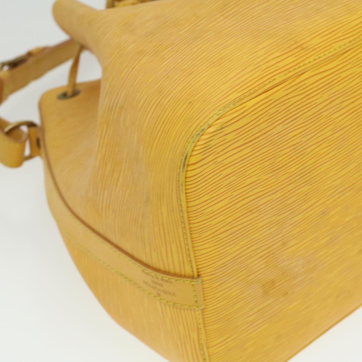 LOUIS VUITTON Epi Petit Noe Shoulder Bag Tassili Yellow M44109 LV Auth ro851