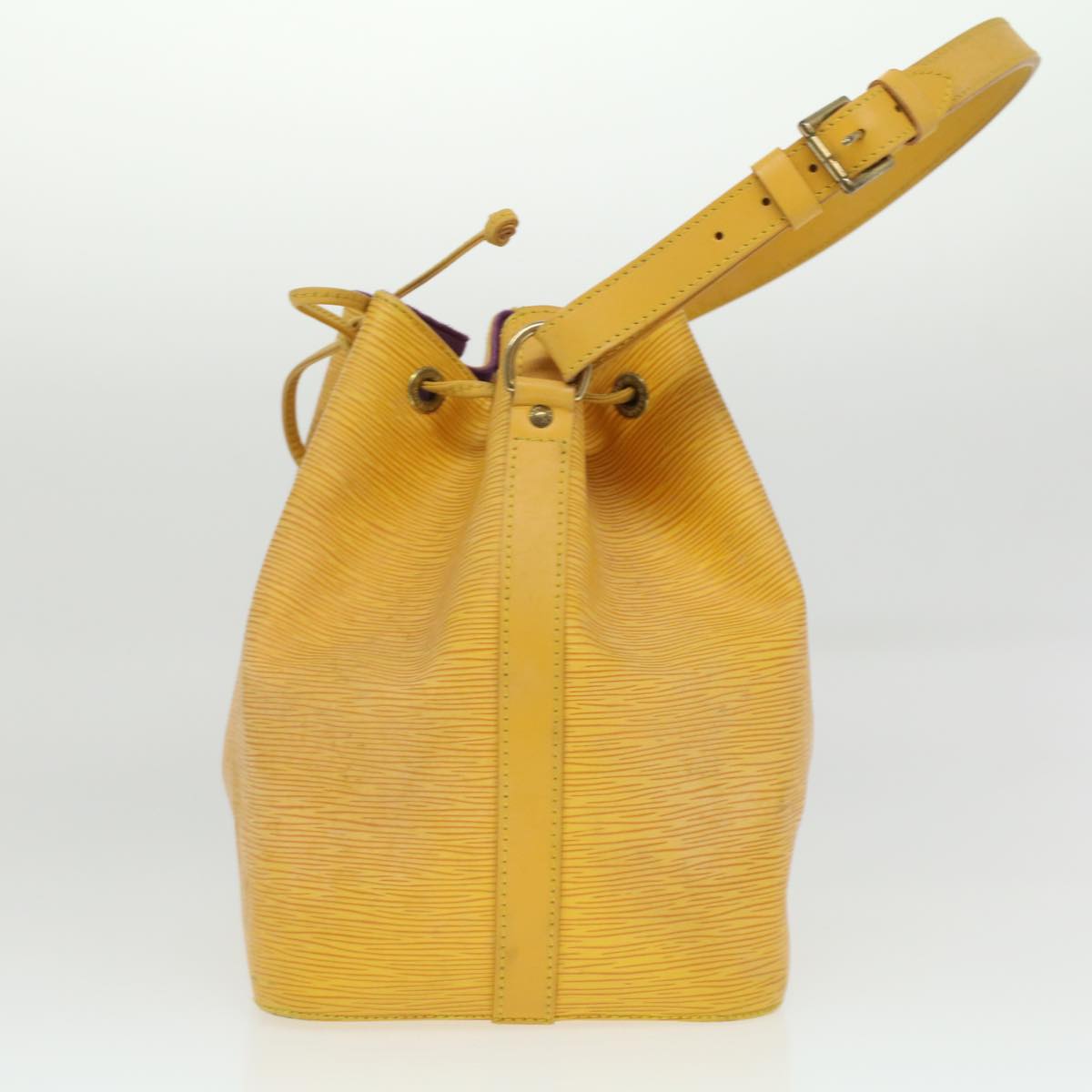 LOUIS VUITTON Epi Petit Noe Shoulder Bag Tassili Yellow M44109 LV Auth ro851