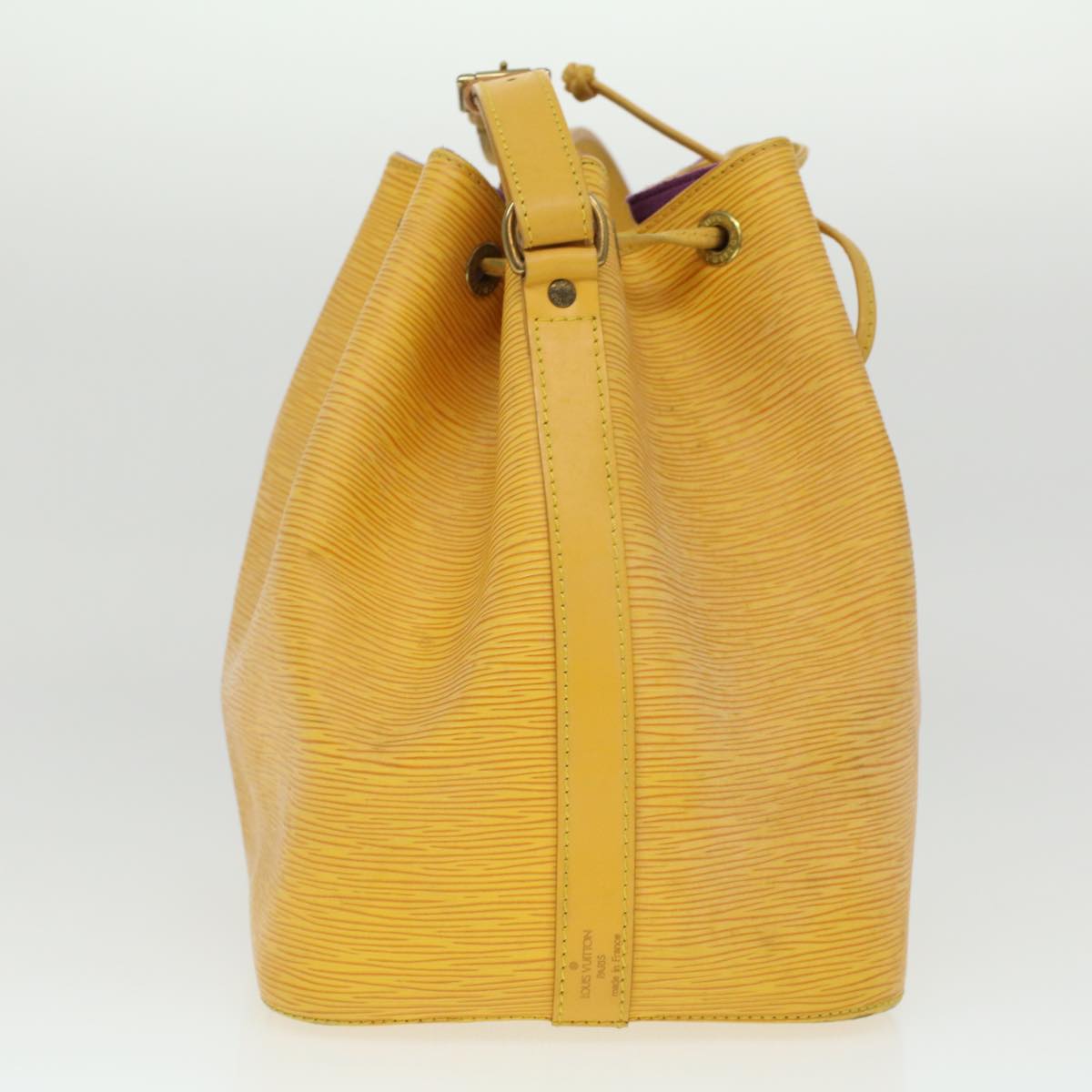 LOUIS VUITTON Epi Petit Noe Shoulder Bag Tassili Yellow M44109 LV Auth ro851